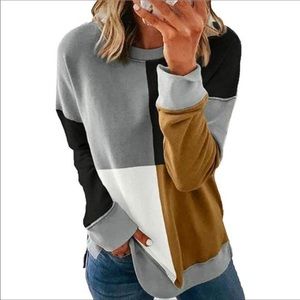Crewneck Soft Oversized Sweatshirt Long Sleeve Shirts Fall Tops